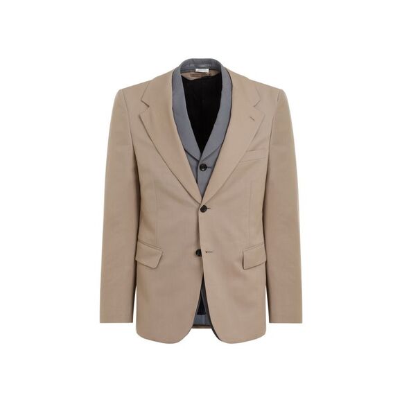Elegant Brown Wool Jacket for Men - Picture 1 of 4